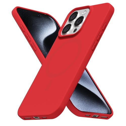 Coque iPhone 15 Pro Magsafe silicone fine antichoc anti-chute