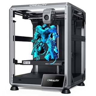 Creality K1 SE 3D Printer, with 600 mm/s Printing Speed CoreXY Auto Leveling and Z-Offset, 300℃ Dual-Gear Direct Extruder Full Metal Die Cast Upgraded K1, Printing Size 8.66x8.66x9.84 inch