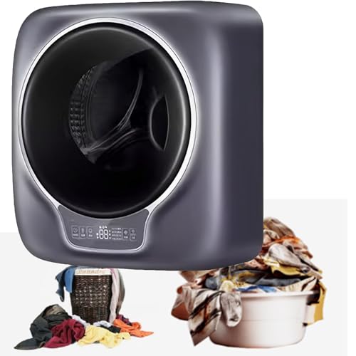ZUMAHA Mini Lavatrice 3kg, Lavatrici A Tamburo A Parete, Lavatrice E Asciugatrice Centrifuga Completamente Automatiche, per Appartamenti di Viaggio, Dormitori