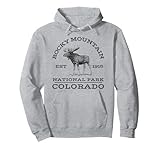 Rocky Mountain National Park Colorado Moose Hike Outdoors Pullover Hoodie
