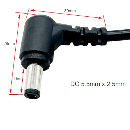 Cable CC 5.5x2.5mm en ángulo para evitar dobleces en cámaras CCTV y routers 4