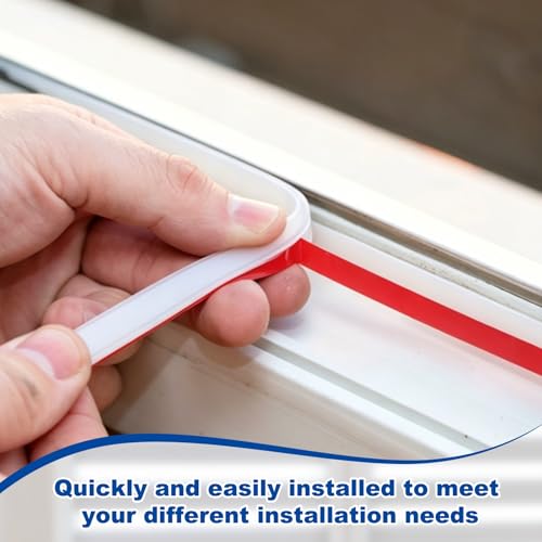 Bande d'étanchéité silicone souple 25mm x 20mm profil en U isolant 2m - 7