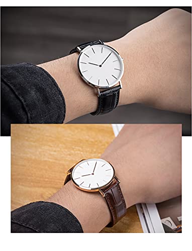 Nice Pies Genuine Calfskin Leather Watch Band,Alligator Grain Deployment Butterfly Buckle Replacement Strap For Men Women 18Mm 20Mm 22Mm 24Mm(20Mm, A-Brown) #TOP3