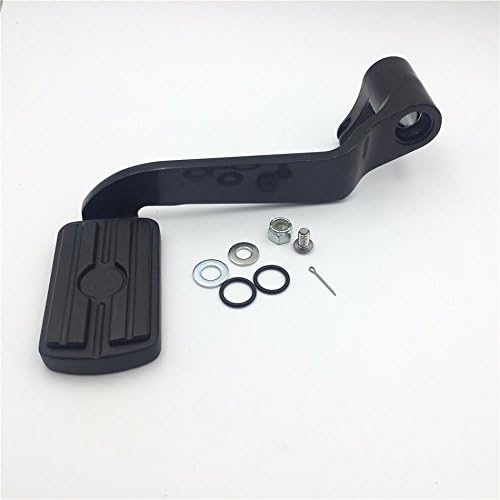 SMT-Black Billet Rear Brake Lever Brake Pedal Foot Lever with Skull Food Peg Compatible With 2014-later Touring Trike Road King Street Glide CVO Tri Glide FLHR Electra Glide [B075CZPVXG]
