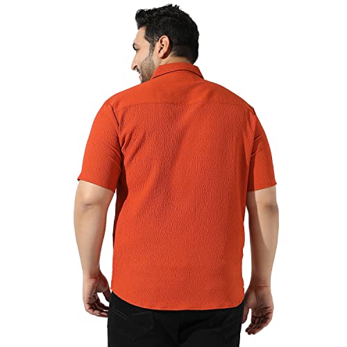 Image of Instafab Plus Men's Button Up Regular Fit Shirt for Casual Wear Modern Clothing Shirt Crafted with Regular Sleeve, Comfort Fit & High-Performance for Everyday Wear
