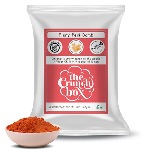 Image of The Crunch Box presents Special Family Pack | Fiery Peri Bomb Gourmet Popcorn | 100gm | Healthy Gourmet Popcorn for Movies, Friends, Parties and more!