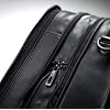 Samsonite Leather Expandable Briefcase, Black, One Size