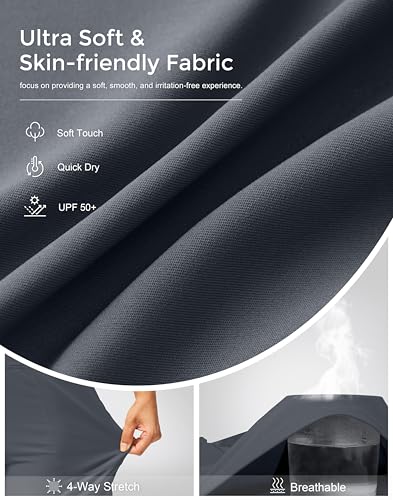 Image of G Gradual Women's Athletic Shorts 6 inch High Waisted Stretchy Bermuda Shorts for Women Quick Dry Summer Casual Shorts