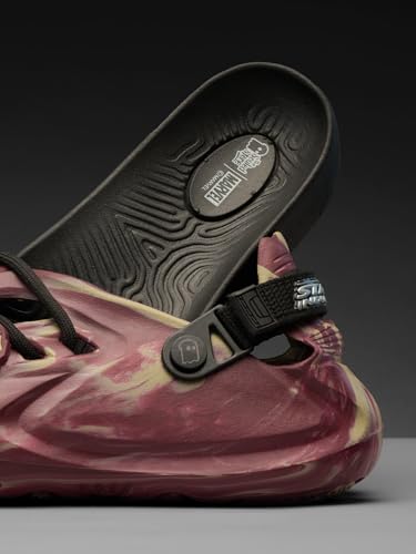 Image of The Souled Store Hydros: Men Clogs | Lightweight EVA Slip-on Sandals for Men with Adjustable Velcro Strap, Removable Laces & Detachable Naruto Silicone Charms