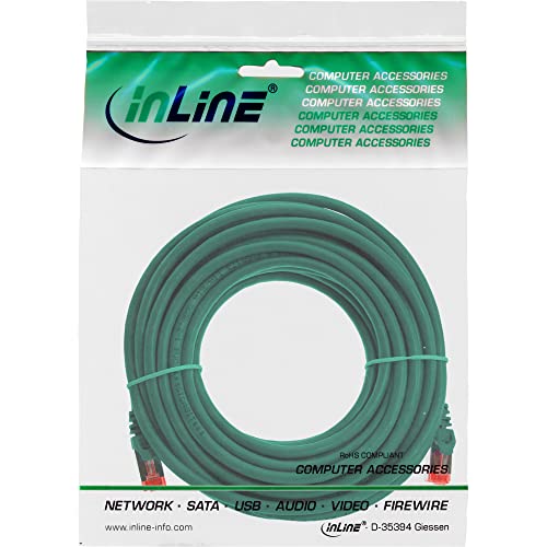 InLine 76105G S/FTP Cat6 Ethernet Patch Cable 250 MHz PVC CCA - Green - Image 2