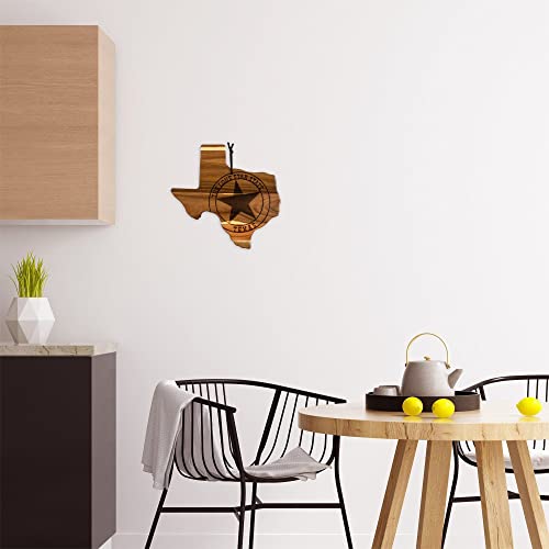 Tabla de cortar de madera con forma de Texas miniatura 4