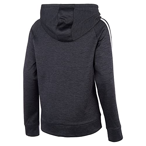 Adidas Boys' Zip Front Indicator Hooded Jacket, Black Heather, S(8) #TOP1