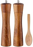  Huajin Küchenzubehör Salz- Und Pfeffermühle Holz Pfefferstreuer Mit Einstellbarer Keramikmühle, Mit Ersatzkeramikrotor-küchenzubehör Salzmühle Gewürzmühle Chili Mühle Salz Pfeffermühle