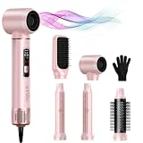 AVENHO 5 w 1 Airstyler Szczotka z Gorącym Powietrzem, Wielofunkcyjny Stylizator Włosów, Suszarka, Automatyczna Lokówka i Prostownica, Technologia Jonowa, Zapobiega Puszeniu, Zwiększa Objętość Fryzury
