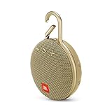 JBL Clip 3 - Altavoz inalámbrico portátil con Bluetooth, parlante resistente al agua (IPX7), hasta 10h de música continua, arena