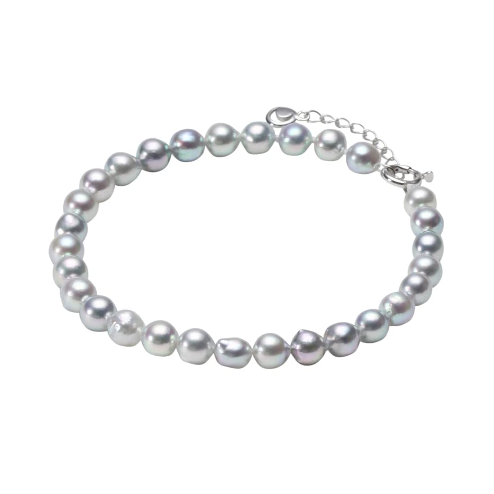 SALE ☆別注♥️ORDER K18WG×PEARLブレスレット Amazon.co.jp: Moon Label K18WG Women's Pearl Bracelet, Gift