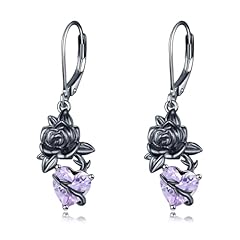 June birthstone rose earrings