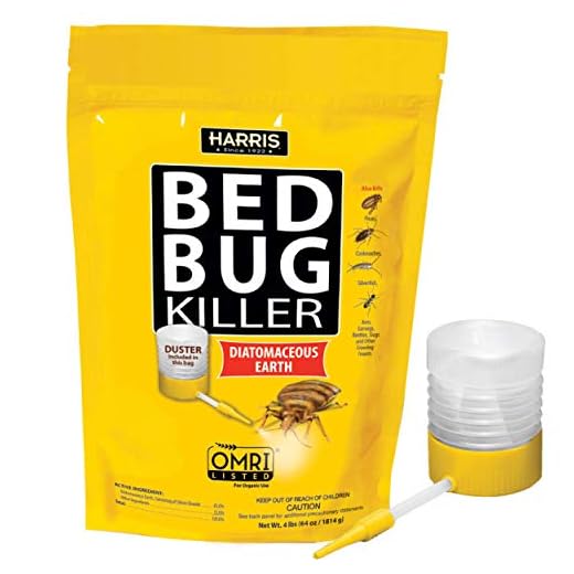 HARRIS Bed Bug Killer, Diatomaceous Earth (4lb with Duster)