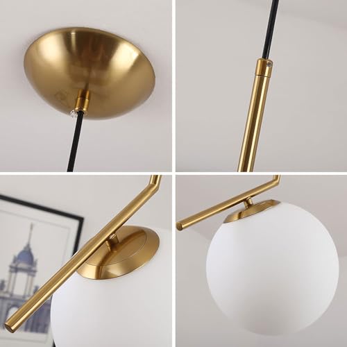 Iluminación decorativa for comedor con lámpara de techo esférica E27 moderna 5