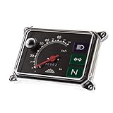  GerÃ¤tekombination - Tacho - Kombiinstrument - komplett mit 12V-Beleuchtung, Skale schwarz - 100 km/h - SR50, SR80