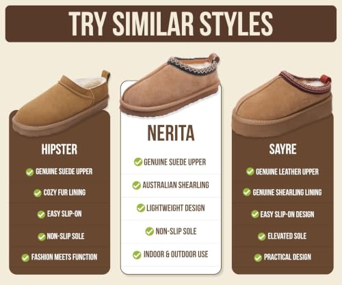 Image of Project Cloud 100% Genuine Leather Shearling Slippers for Women (Nerita)