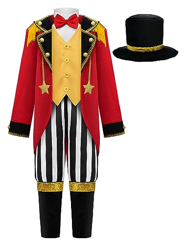 Disfraz Completo Circo Rey de la Pista para Niños 2 Piezas miniatura 1