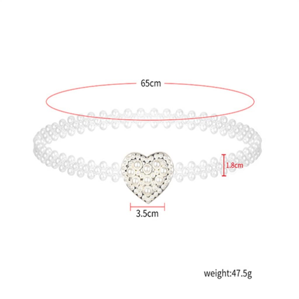 Dünne Taillenkette, elastisches Herzkleid für Damen, Sommerkleid, Siegel-Accessoires
