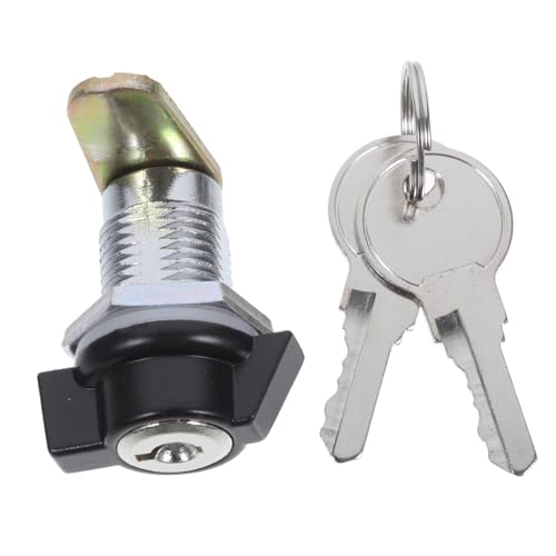 Toyvian 亜合製キャビネットロック キー付き 配電盤収納錠 防水耐久 ドア引き出しメールボックス用 多目的屋外用 鍵