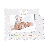  TITOUTAM - Cadre photo bébéà poser je suis un bébéà croquer blanc