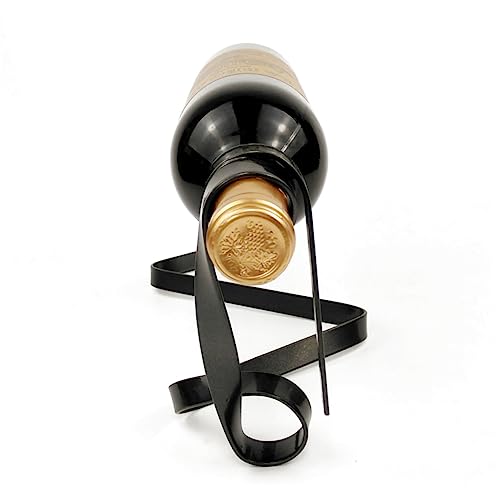 Soporte Flotante para Botella de Vino Hemobllo Negro miniatura 4