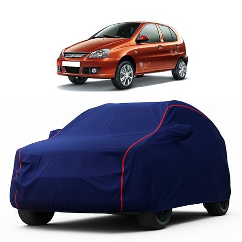 Image of Heavy-Duty Car Cover for compatible with Tata Indica V2 (2006 to 2025 all Models) Deluxe Car Protection Cover - Waterproof & UV-Resistant All-Season Exterior Protection