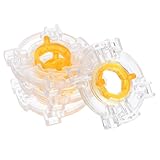 FUNOMOCYA Lot de 4 bagues de retenue rondes en plastique transparent pour console de jeu