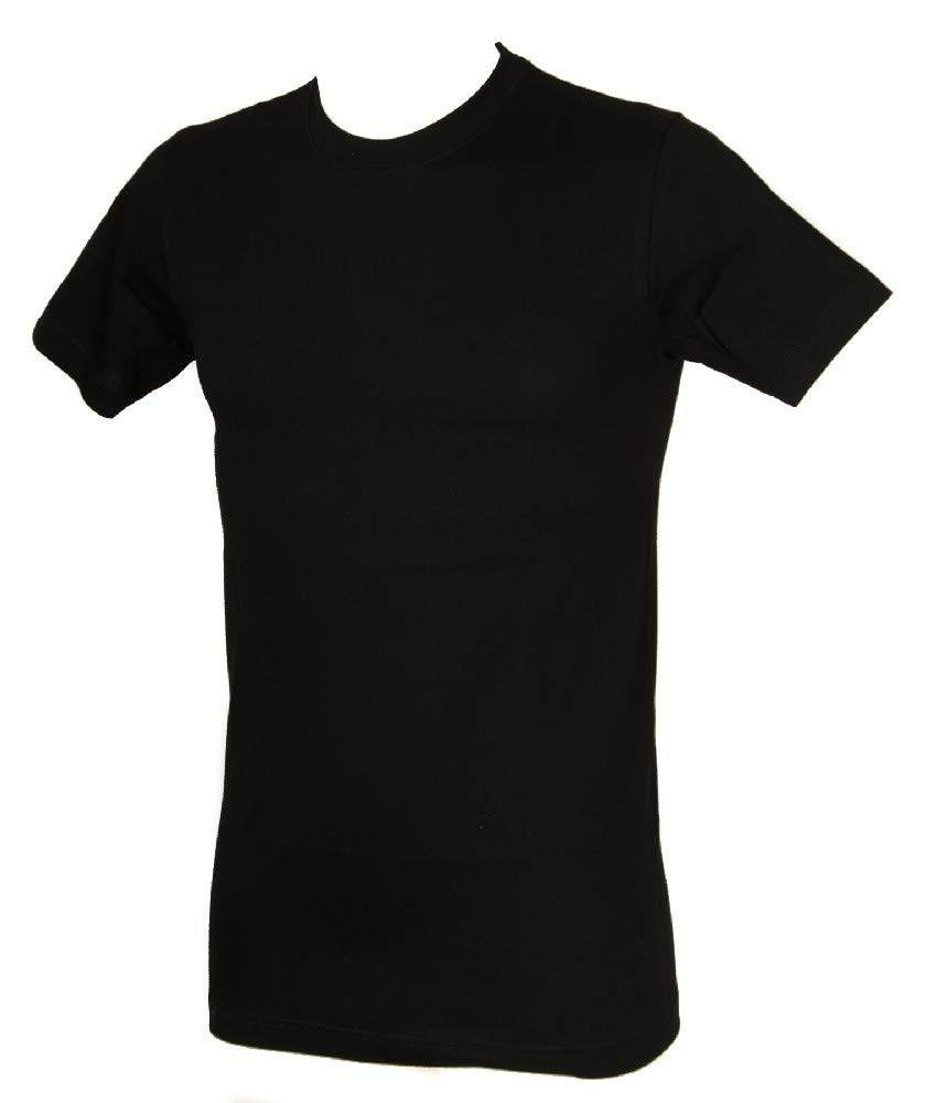 RZIEŃ Opakowanie 2 t-Shirt Intime Mężczyźni Koszula Bawełna Krótki Rękaw Szyi Bipack Sport Koszulka Sportowa 601415, 020b Czarny, XXL