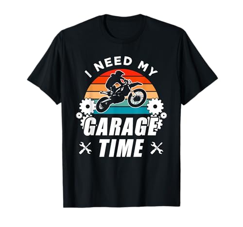 Diseño de garaje de motocross y moto de cross para hombres y mujeres Camiseta