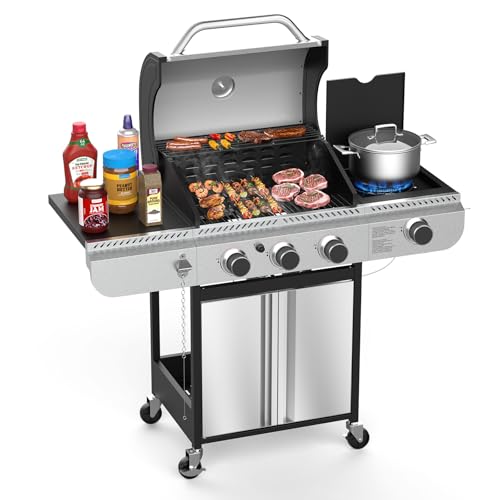 Electactic 3-Burner Propane Gas BBQ Grill