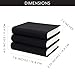 AuldHome Design Faux Book Stack (Black, Set of 3); Decorative Books for DIY Crafts and Home Decor