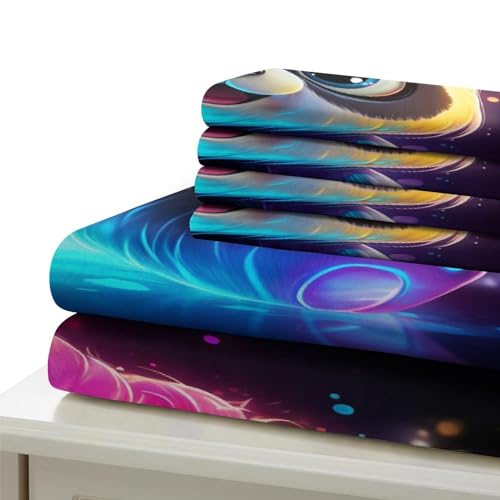 Housse de couette panda 3D parure de lit 3 pièces douce et lisse ado