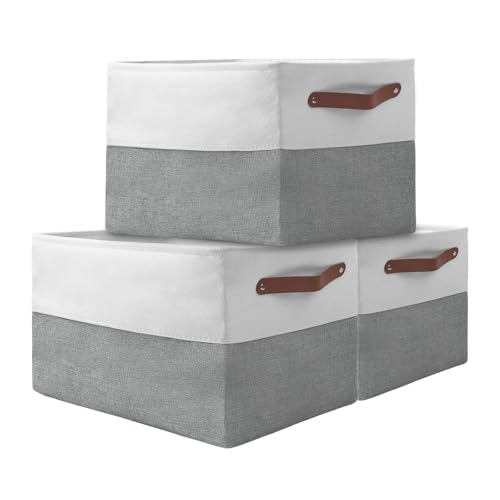 Pomodee [oXPbg 3pbN Ip 傫Ȑ܂肽ݎt@ubN[{bNX p N[[bgI[KiCU[ ߗށAAۈ牀p (16C` x 12C` x 10C`AO[zCg)