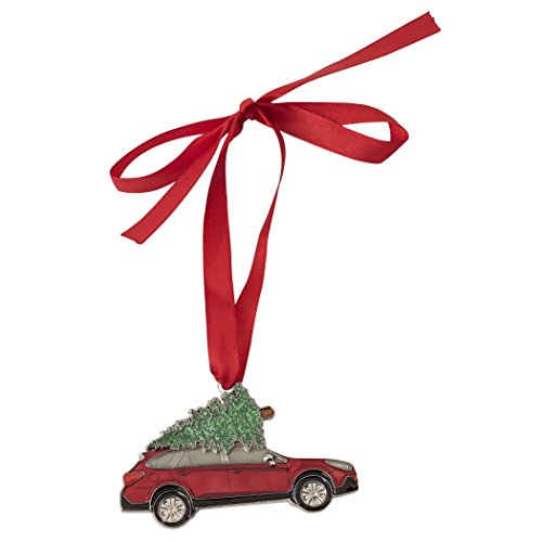 Official Christmas Subaru Outback Tree Ornament Outback Legacy Xmas Red Gift Box