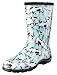 Sloggers Women's Waterproof Rain and Garden Boot with Comfort Insole, Cow-abella Mint, Size 9, Style 5017CWM09