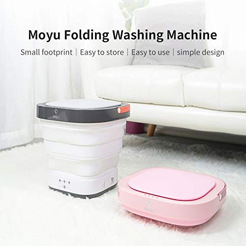 Moniss Máquina de lavar XPB08-F2 2 em 1 portátil dobrável mini lavadora de roupas lavagem e centrifu