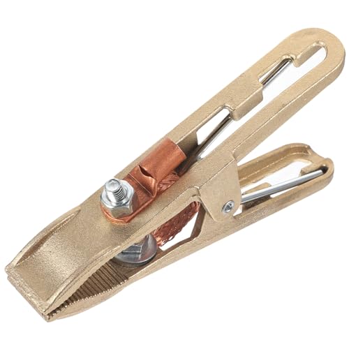 Housoutil Pure Copper Welding Ground Clamp 500a Ground Clamp A-shaped Design for Even Clamping Force