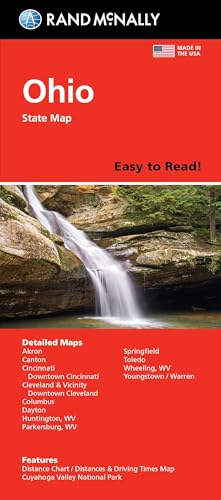 Rand McNally Easy to Read Folded Map: Ohio State Map