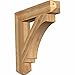 Ekena Millwork BKT06X34X34IMP04RWR Imperial Craftsman Rough Sawn Bracket, 6" Width x 34" Depth x 34" Height, Western Red Cedar
