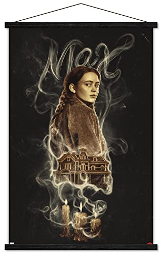 Poster Stranger Things Max cadre magnétique inclus pour mur sans trou