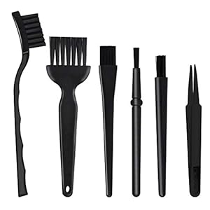 6-in-1 multifunctionele borstels, 5 x multifunctionele anti-statische kunststof draagbare borstel met 1x anti-statisch…