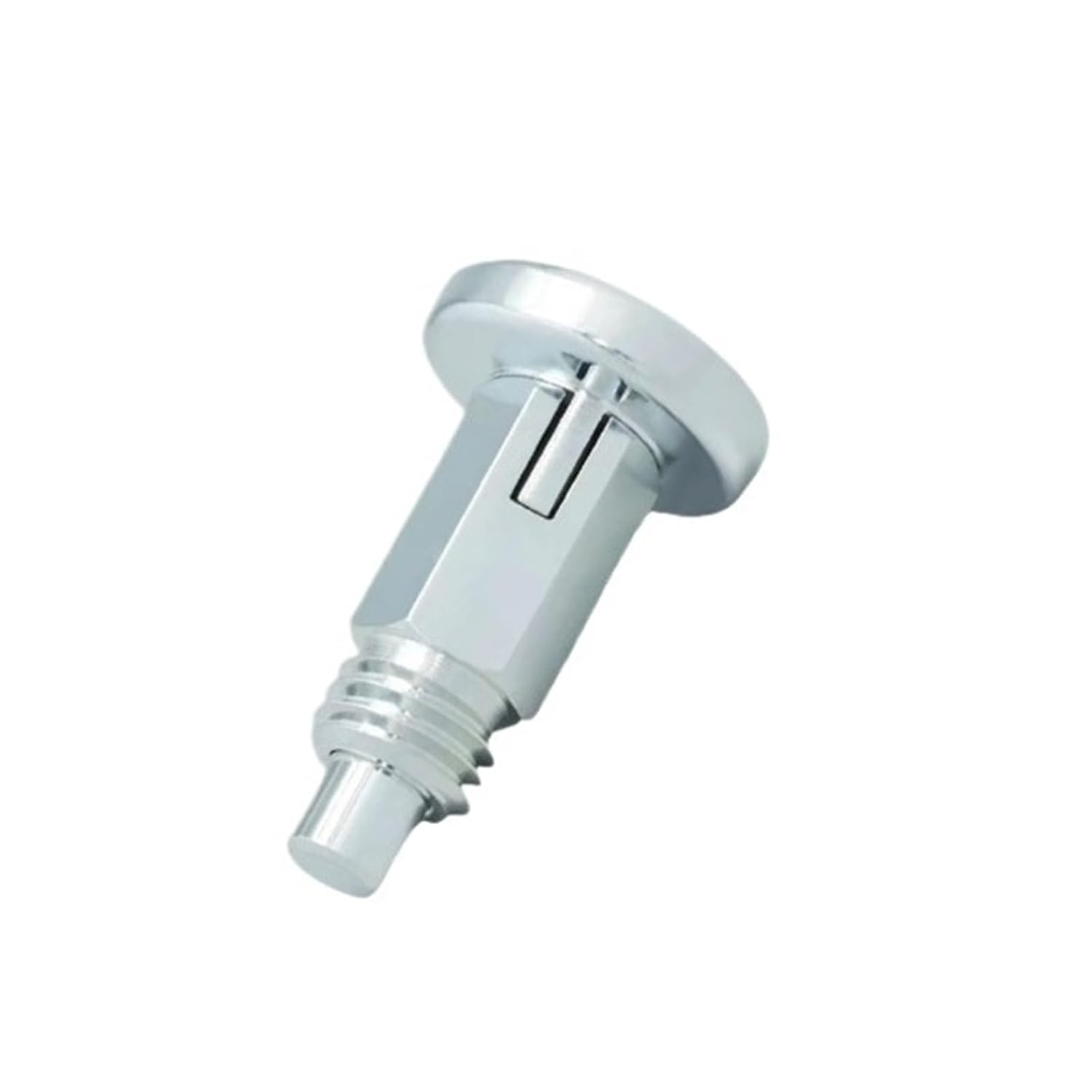 Plunger Pin, M6M8M10M12 Stainless Steel Zinc-Plated Self-Locking/Return Type Knob Plunger All Metal Indexing Pin for Industrial Mechanical Use(MT101F,M10*1 * 6)