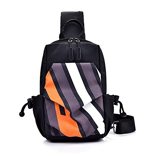 Bolsa de hombro bandolera negra de tela Oxford para hombre talla M ideal para viajes y diario
