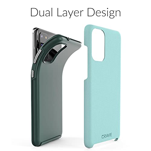 Image of Crave for Samsung Galaxy S20 Plus Case, Shockproof Protection Dual Layer Case for Samsung Galaxy S20 Plus 5G (6.7 inch) - Aqua