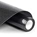 Glitter HTV Vinyl - 12inch x 5ft PU Heat Transfer Vinyl roll for Silhouette Cameo & Cricut Easy to Cut, Weed and Transfer, Iron On Htv Vinyl Design for T-Shirt, Clothes and Other Textiles(Black)
